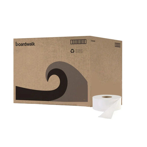Boardwalk 410320 3.2" x 525' 2 Ply Septic Safe Bathroom Tissue - WHT (12/CT) New