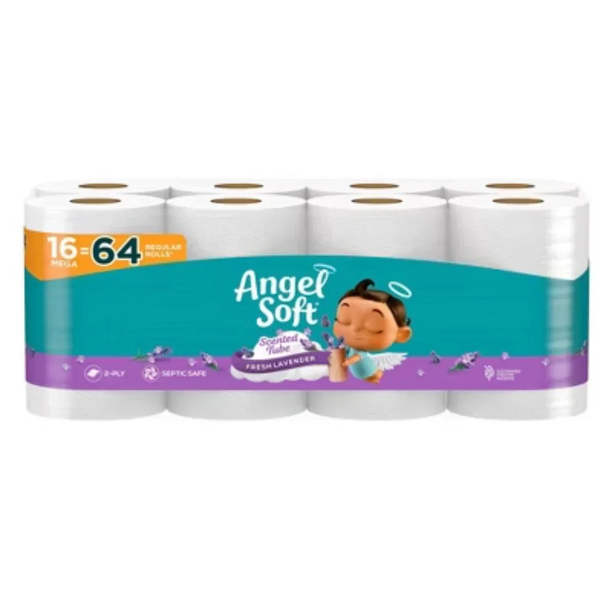Toilet Paper - 16 Lavender Mega Rolls