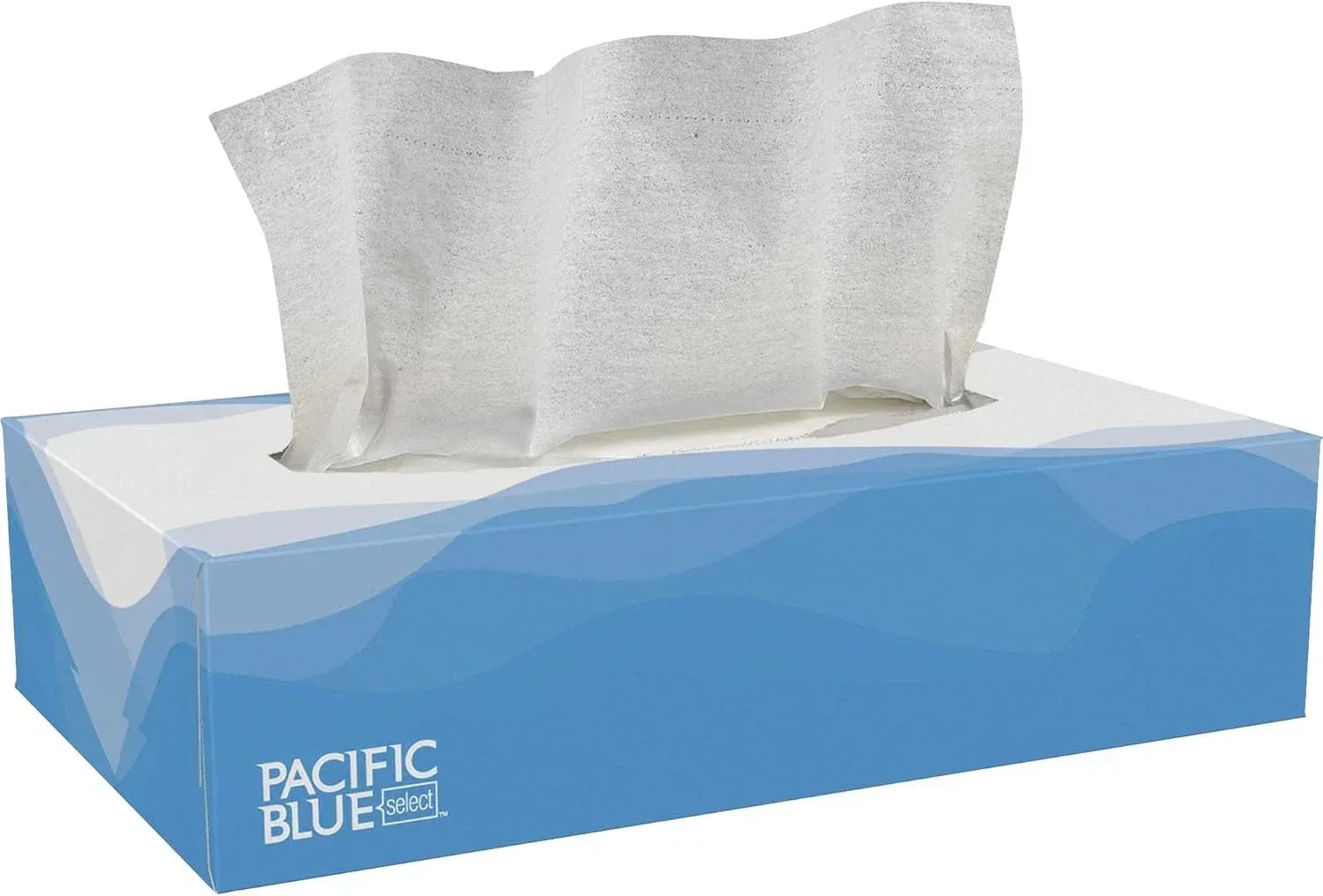 Pacific 48100 Facial Tissue, Flat Box, White, 8.4"x7.5", 30 Bx/Cs